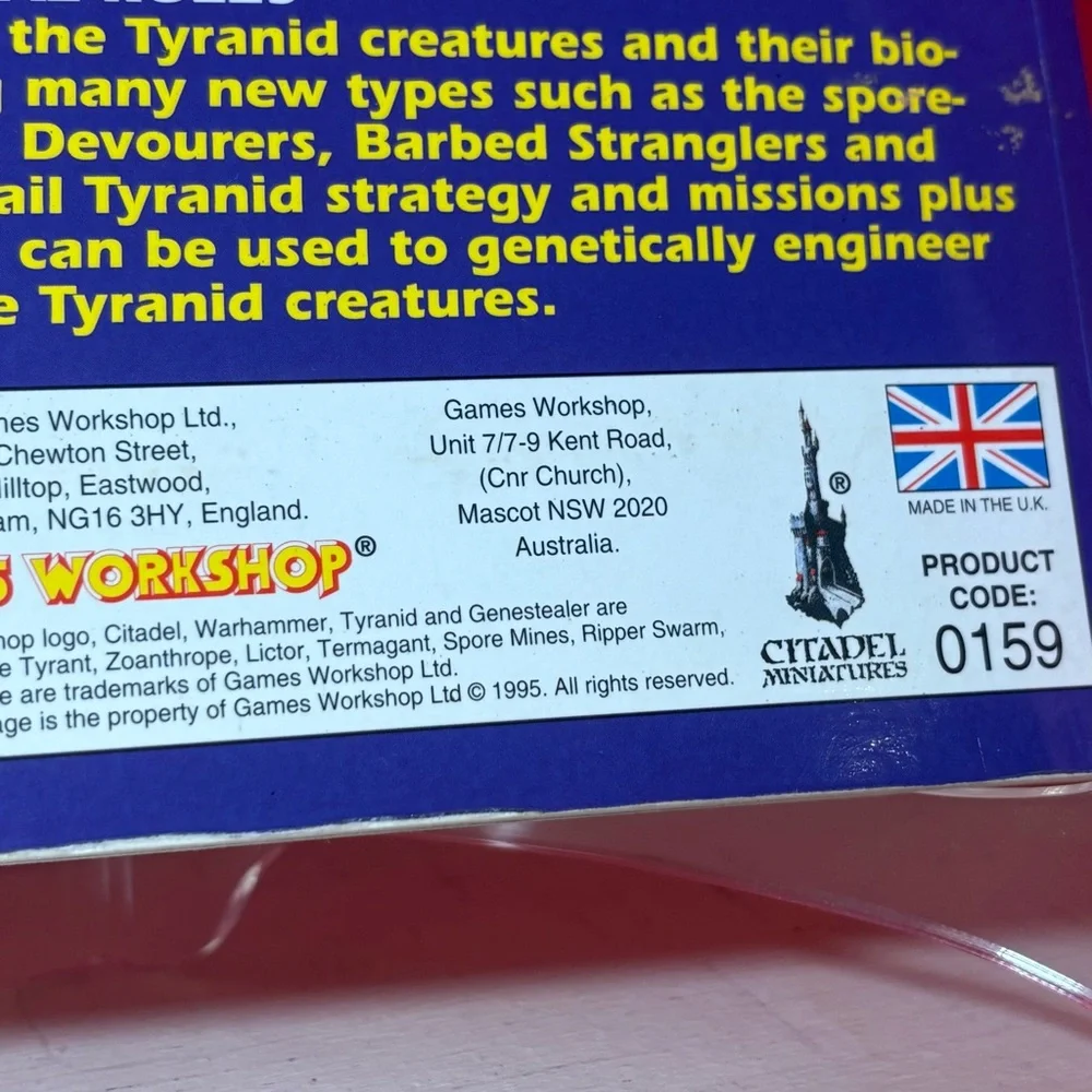 Vintage * Warhammer 40,000 Codex Tyranids Supplement Book by Games Workshop RARE - Picture 4 of 10